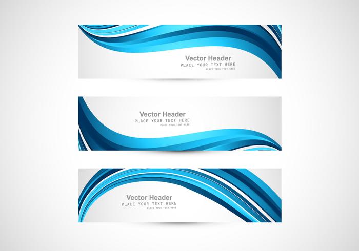 Blue Abstract Header vector