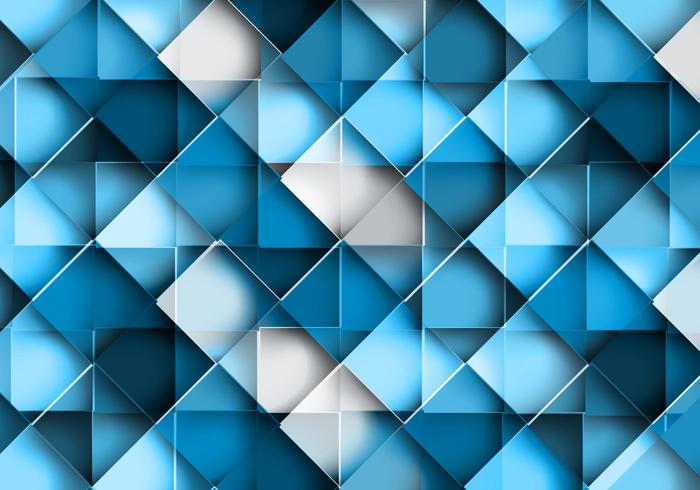 Seamless Geometric Blue Pattern vector