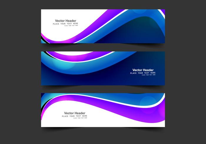 Abstract Header For Business Card vector