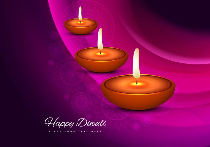 Clay Oil Lit Lamp On Background vector