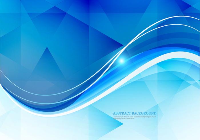 Wave On Polygon Background vector
