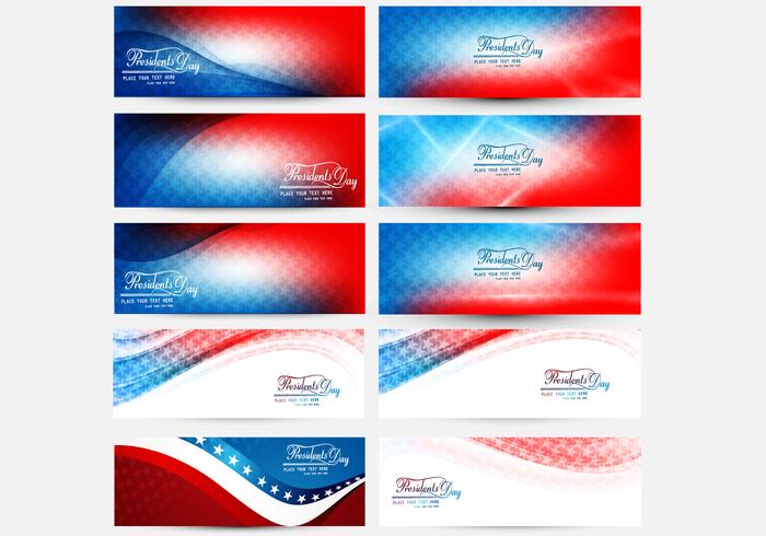 Colecciones del Presidente Day Banner vector