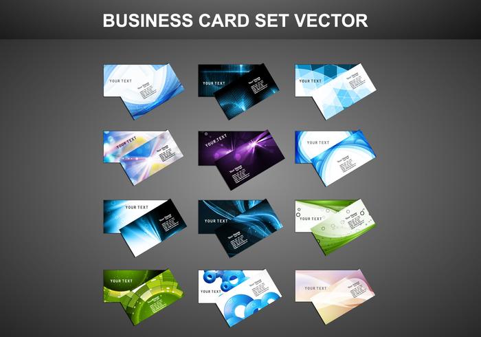 Business Card On Gray Background vector