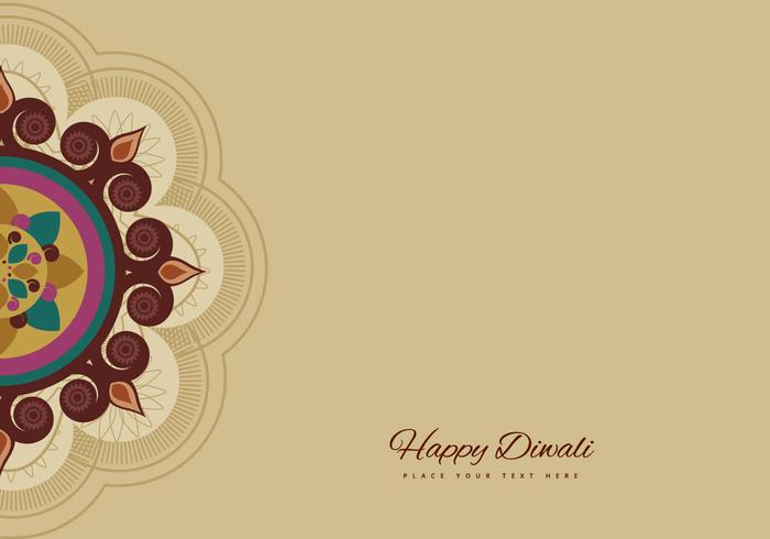 Celebración de Rangoli For Diwali vector