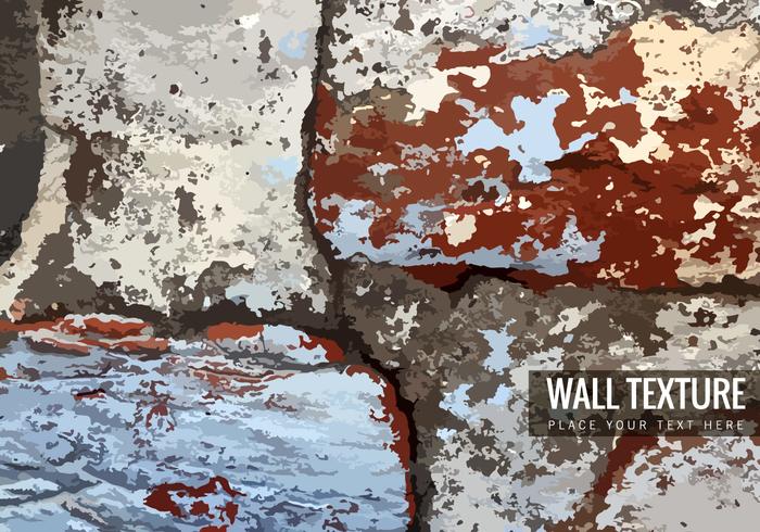 Cracked Brick Wall Texture vector