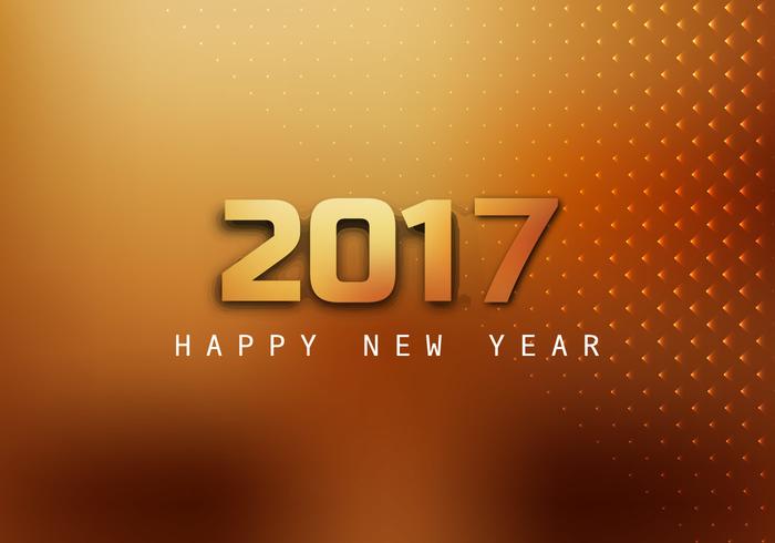 Happy New Year 2017 Greeting Card vector