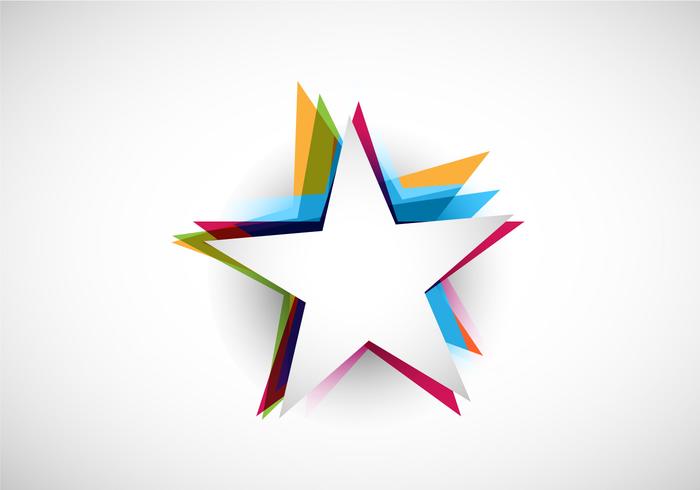 Abstract Colorful Stars vector