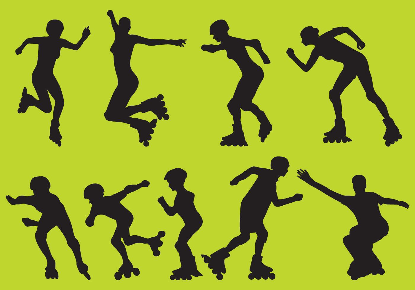 Roller Blade Vector Silhouettes 106763 Vector Art at Vecteezy