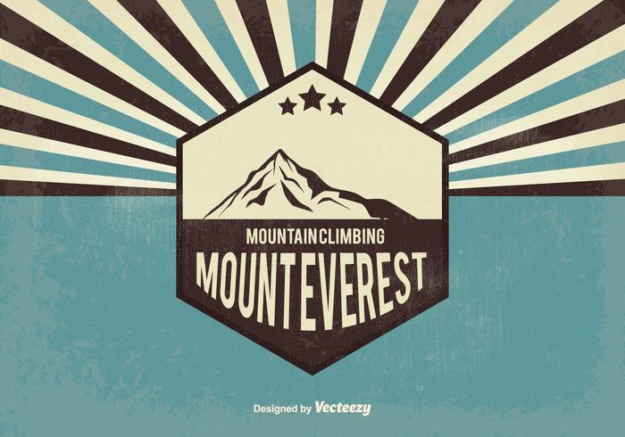 Retro Everest Vector Illustration Retro Everest Vector Illustration