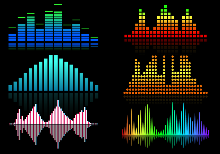 Barras de sonido gratis vector