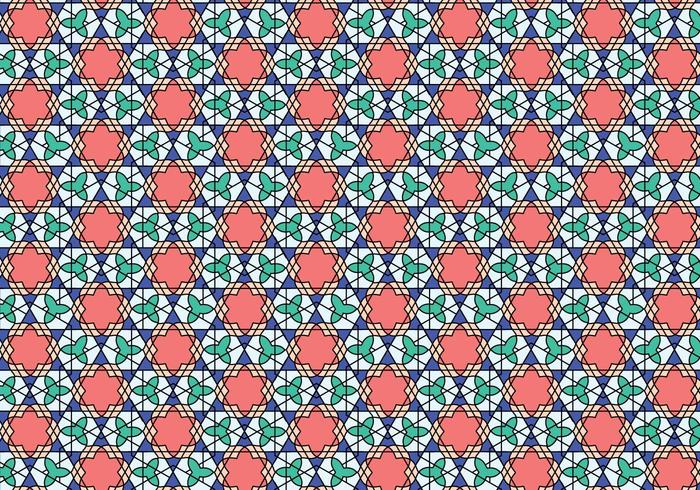 Geometric Moroccan Pattern Bakcground vector