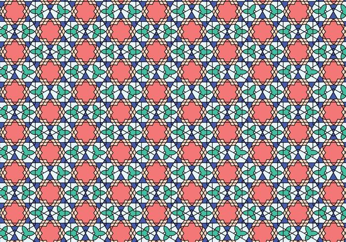 Geometric Moroccan Pattern Bakcground vector