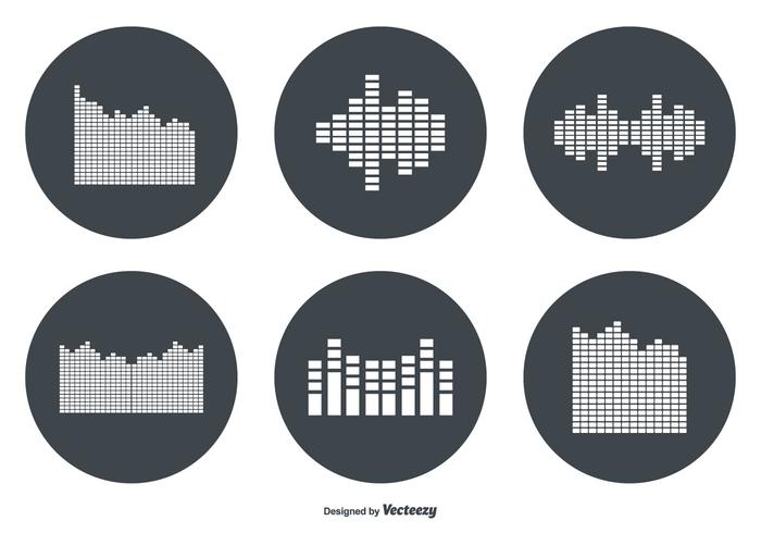 Sound Bar Vector Icon Set