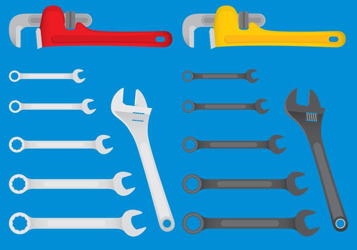 Colorful Mechanic Tool Vector