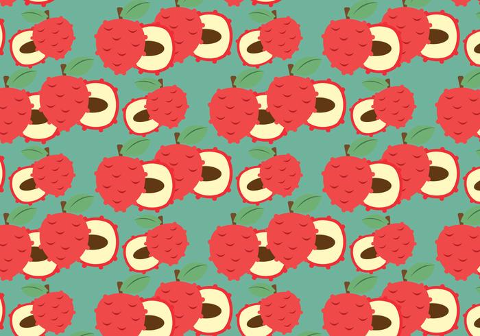 Free Lychee Vector Pattern 2