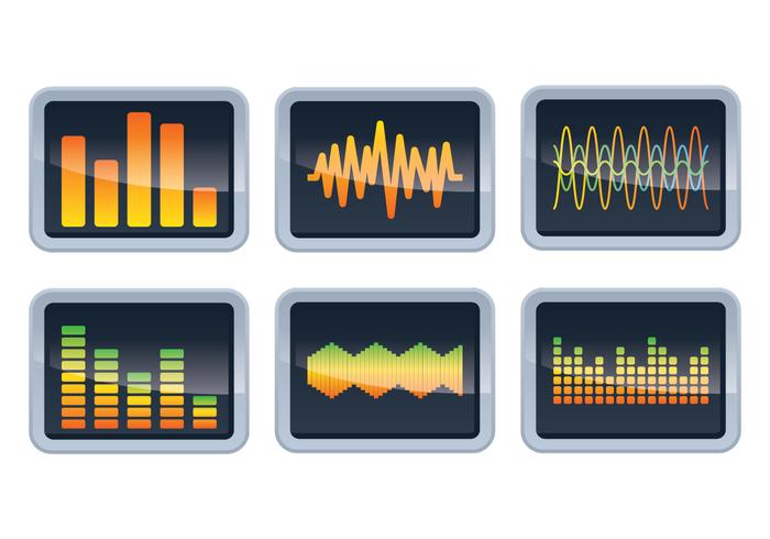 Barras de sonido Display Vectors