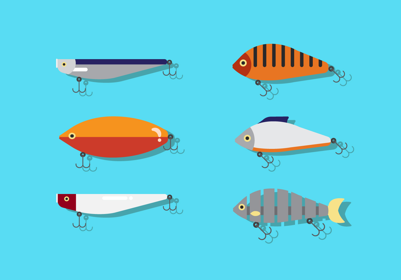 Download Vector Fishing Lure 106830 - Download Free Vectors, Clipart Graphics & Vector Art