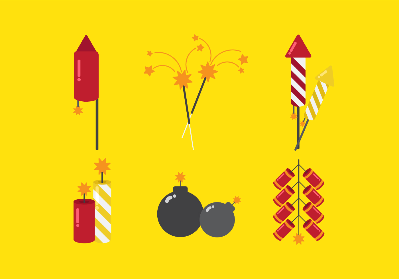 Vector Fire Crackers 106831 Vector Art at Vecteezy