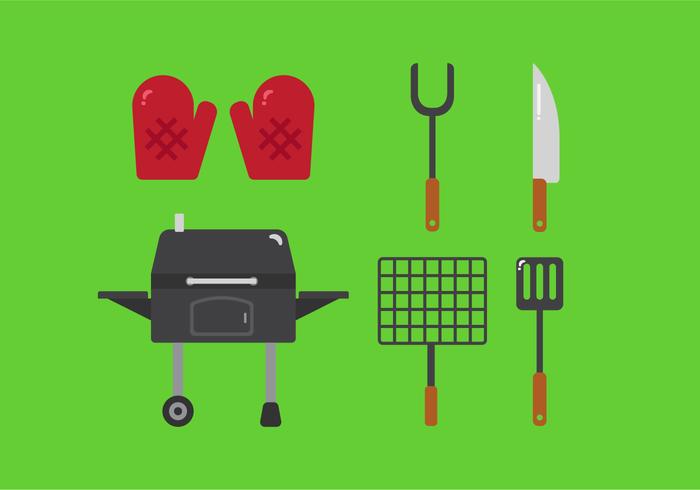 Vector Family Picnic Grill Elements