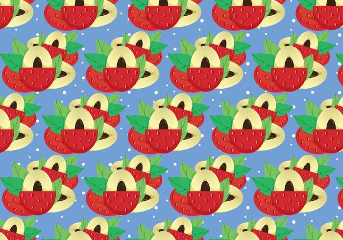 Free Lychee Vector Pattern #1 Free Lychee Vector Pattern #1