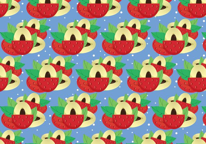 Free Lychee Vector Pattern 1