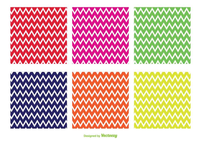 Bright Zig Zag Vector Patterns