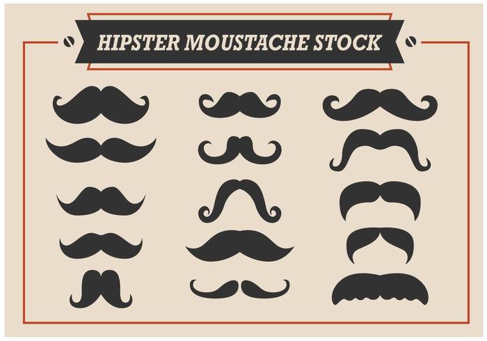 Hipster Moustache vectores de stock