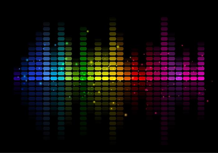 Abstract Free Vector Music Equalizer