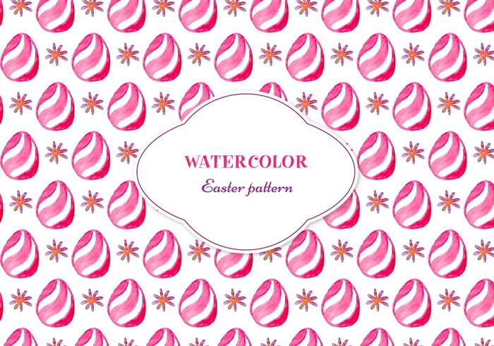 Free Vector Floral Pattern With Easter Egg Free Vector Floral Pattern With Easter Egg