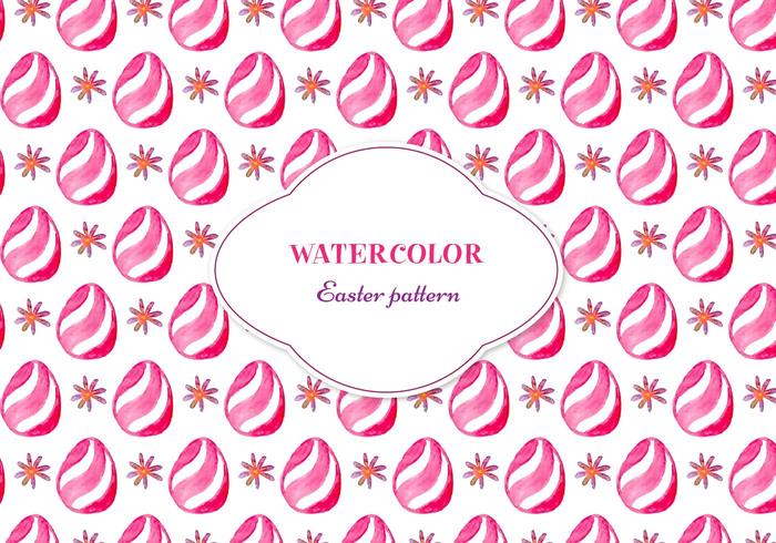 Free Vector Floral Pattern With Easter Egg