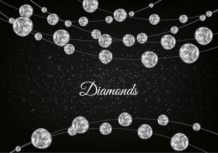 Vector Diamond Sparkling Background