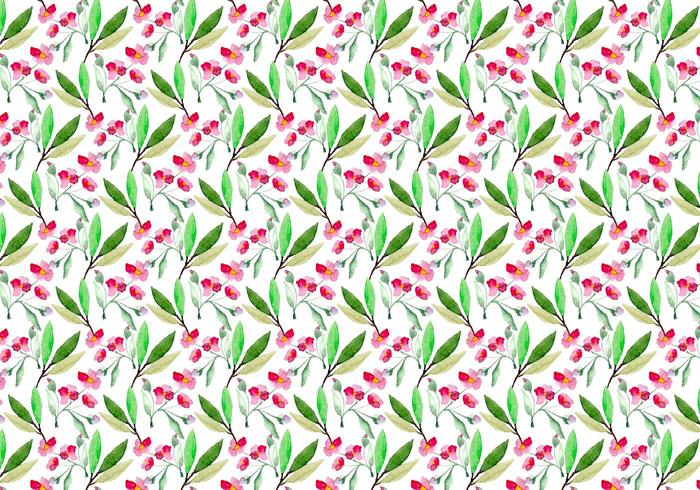 Free Vector Watercolor Cherry Blossom Pattern Free Vector Watercolor Cherry Blossom Pattern