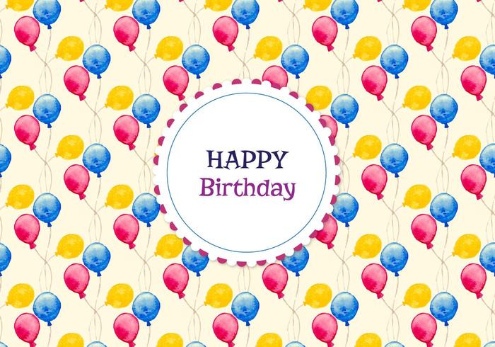 Free Vector Pattern With Balloons Free Vector Pattern With Balloons