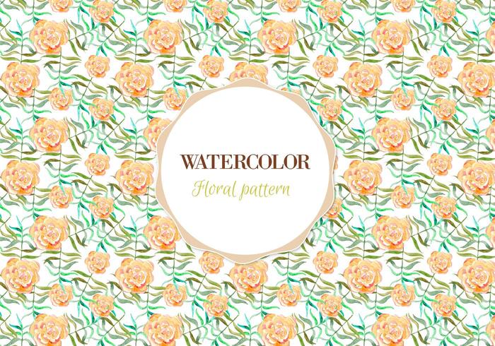 Free Vector Watercolor Floral Pattern