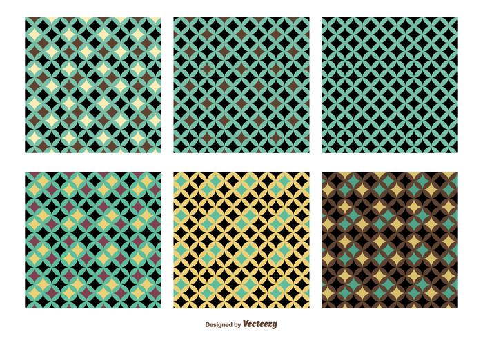 Retro Vector Pattern Set Retro Vector Pattern Set