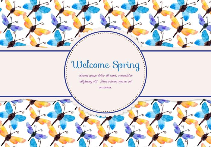 Free Vector Watercolor Butterfly Pattern Free Vector Watercolor Butterfly Pattern