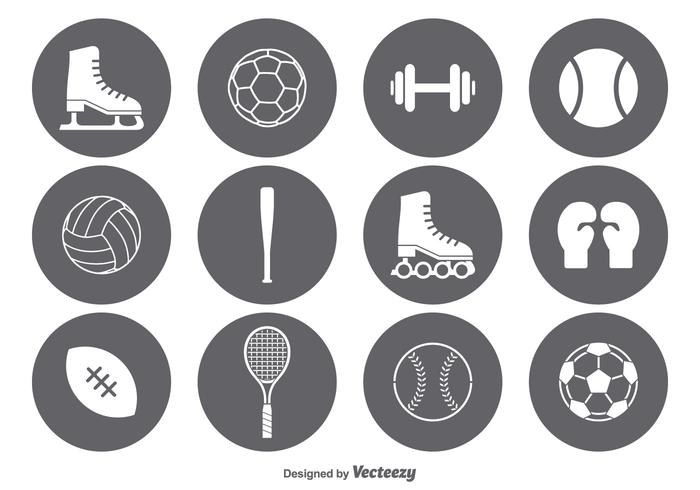 Conjunto de iconos de deporte de vector