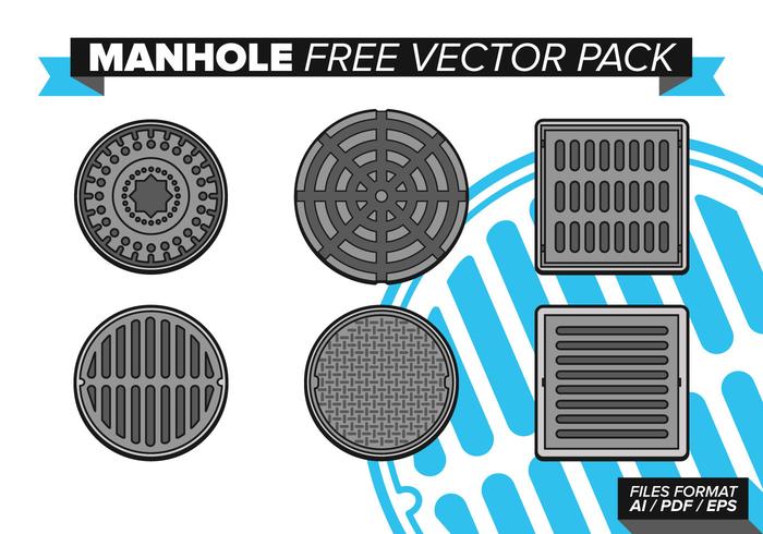 Manhole paquete de vectores gratis Manhole paquete de vectores gratis