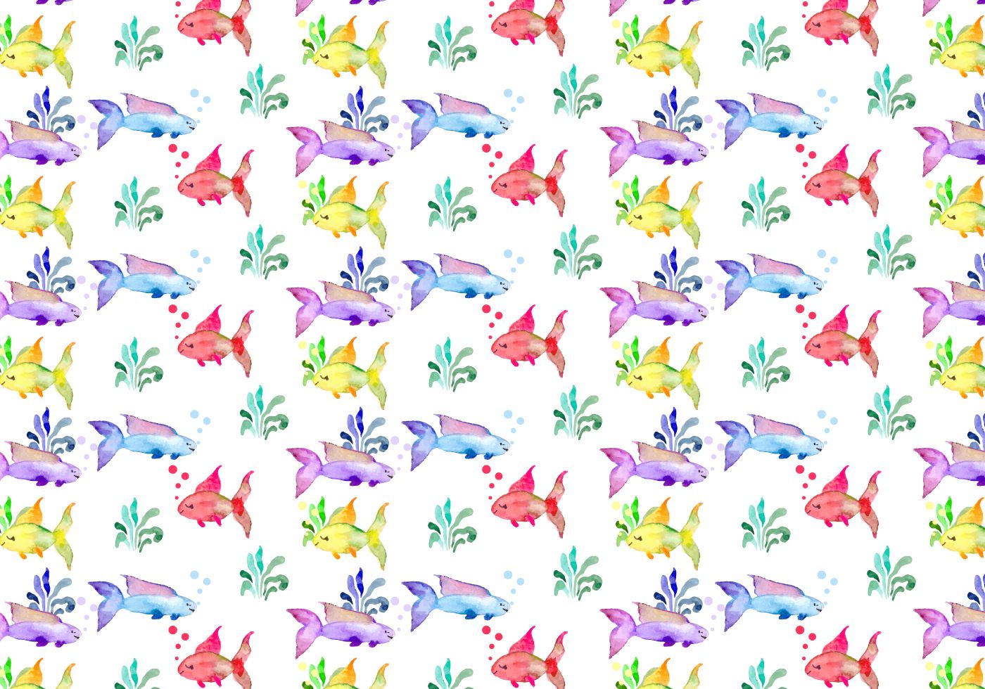 Download Free Summer Watercolor Vector Pattern 106927 Vector Art at Vecteezy