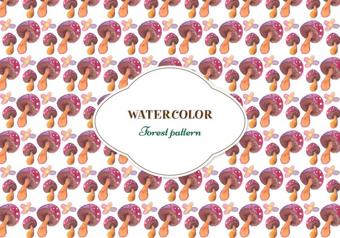 Free Forest Watercolor Vector Pattern Free Forest Watercolor Vector Pattern