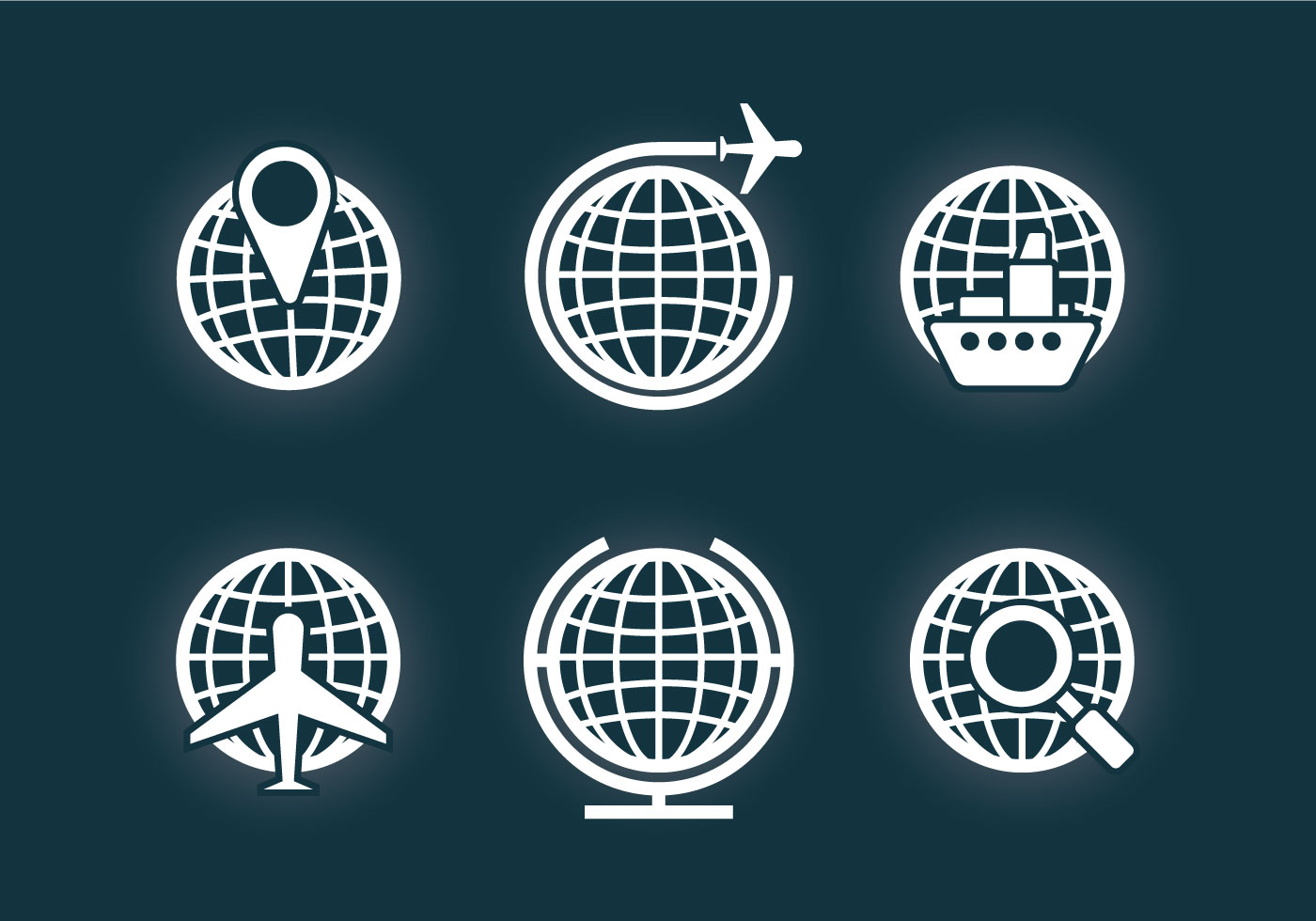Globe Grid Vector 106932 Vector Art at Vecteezy