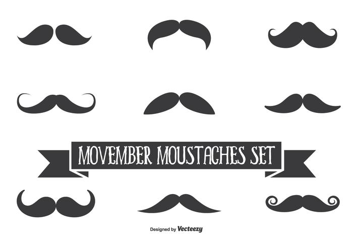 Movember Vector Moustache Set Movember Vector Moustache Set