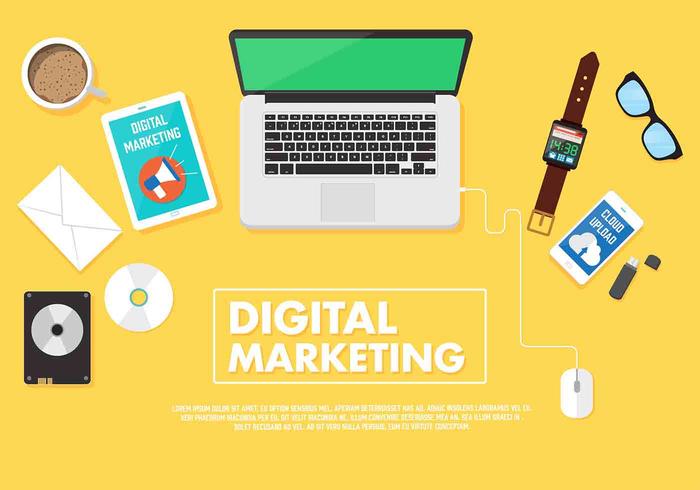 Vector Digital Marketing Mockup