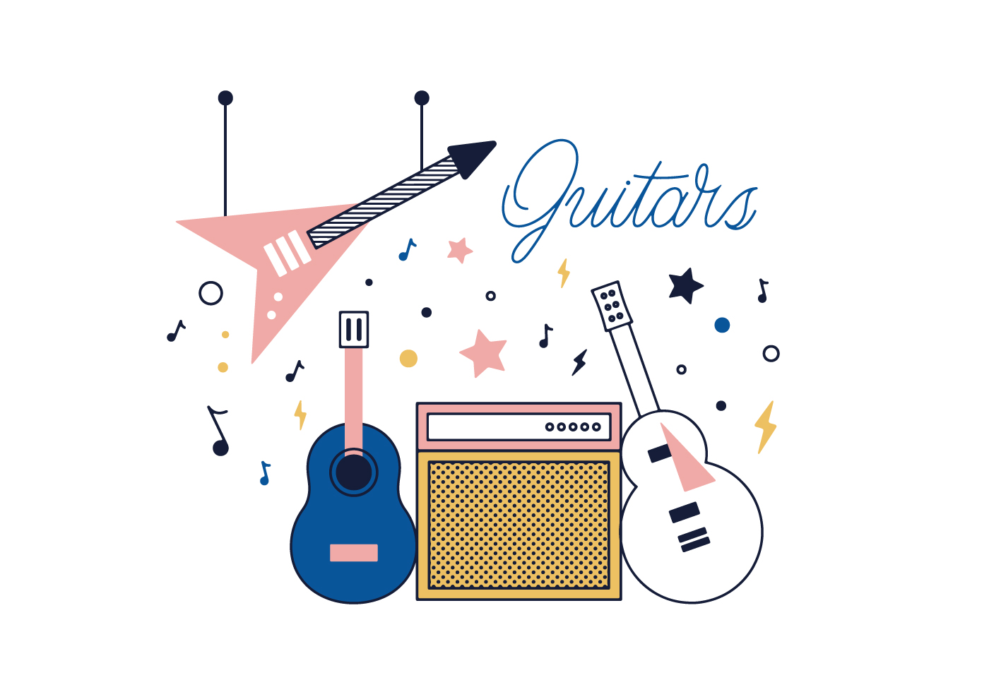 Download Free Guitars Vector - Download Free Vector Art, Stock ...