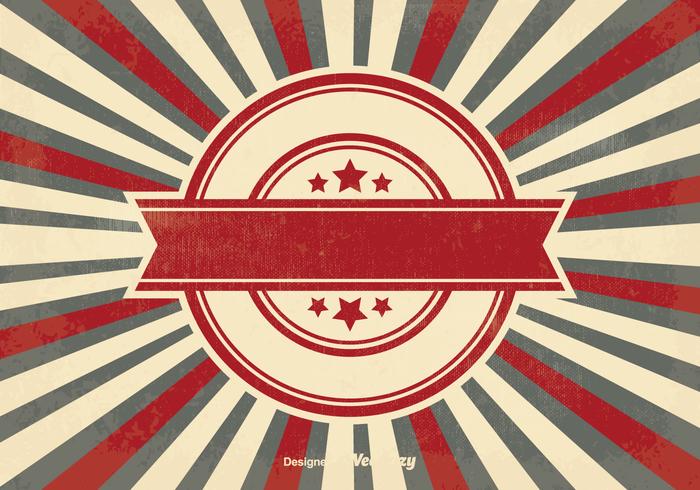 Retro Style Sunburst Background vector