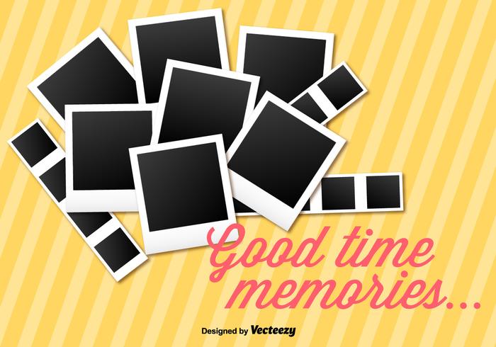 Instant Photo Collage Vector Background Instant Photo Collage Vector Background
