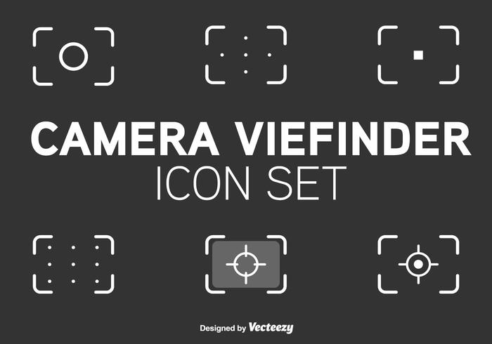 Iconos del vector del estilo de la línea del visor