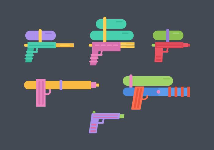 Water Guns Vector Pack