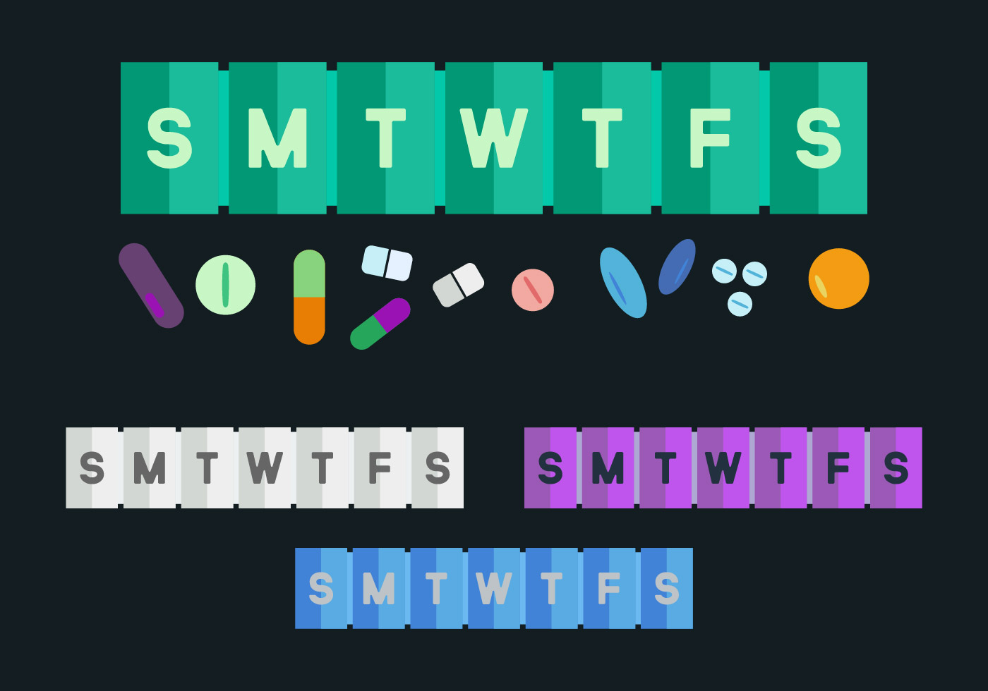 Free Pill Box Vector Pack Download Free Vector Art, Stock Graphics