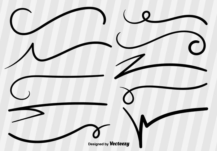 Swish Sketch Vector Lines